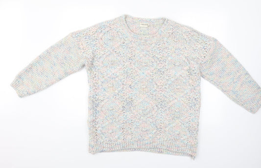 Indigo Womens Multicoloured Argyle/Diamond  Pullover Jumper