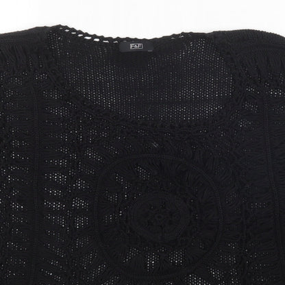 F&F Womens Black   Pullover Jumper Size 10