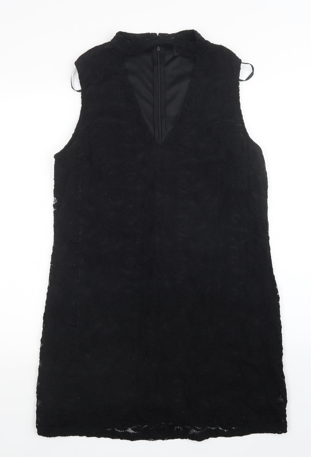 AX Womens Black Floral  Sheath  Size 14