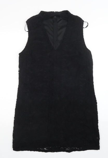 AX Womens Black Floral  Sheath  Size 14