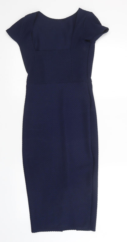 Boohoo Womens Blue   Sheath  Size 6