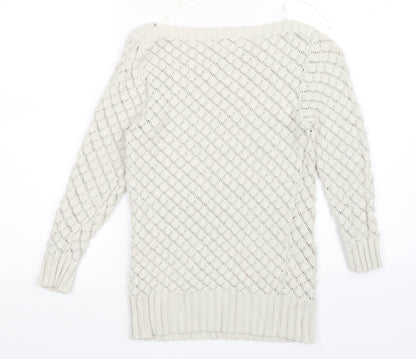 Womens UK Size 10 Monsoon Beige Pullover Jumper