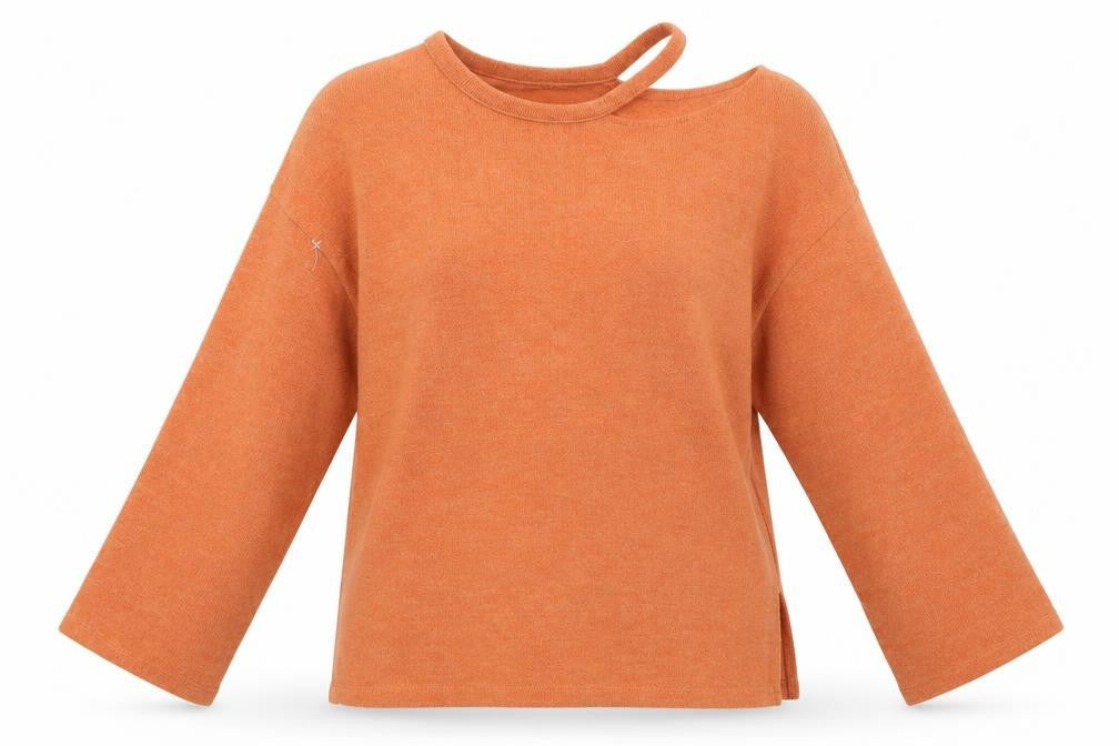 Womens UK Size S Zara Orange Pullover Jumper