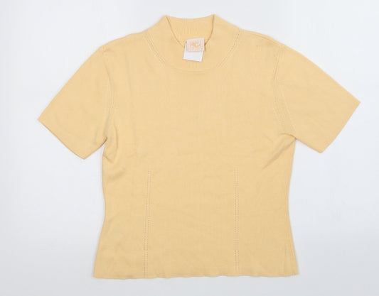 Country Casuals Womens Yellow   Pullover Jumper Size M