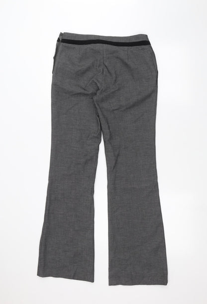 Womens UK Size 8 H&M Regular Fit  Black Trousers