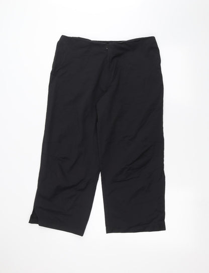Womens UK Size 14 bay Regular Fit  Black Trousers