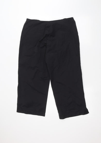 Womens UK Size 14 bay Regular Fit  Black Trousers