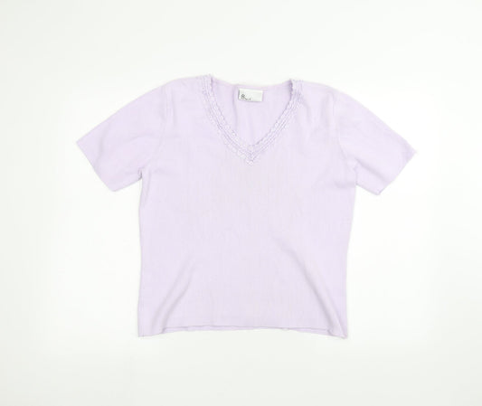 BHS Womens Purple   Basic T-Shirt Size 14