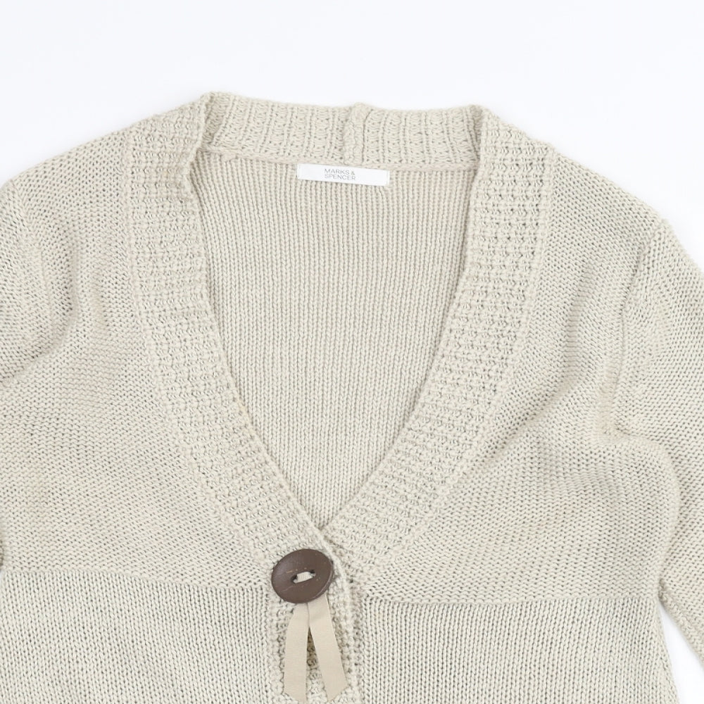 Womens UK Size 10 Marks and Spencer Beige Jacket