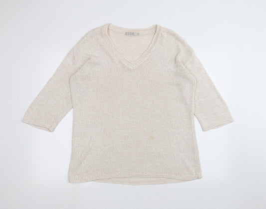 George Womens White   Pullover Jumper Size 14