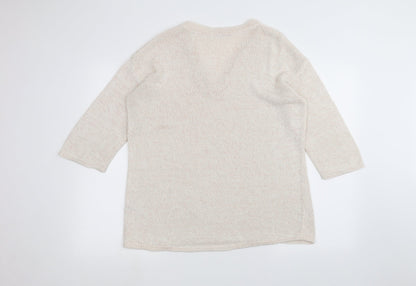George Womens White   Pullover Jumper Size 14