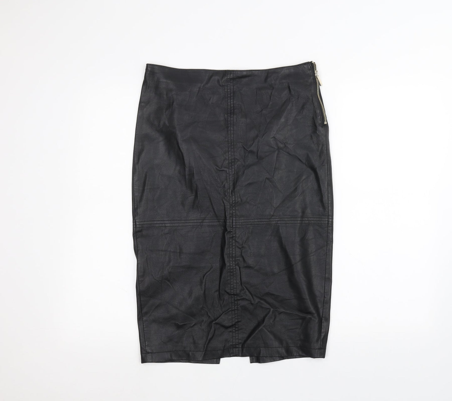 F&F Womens Black   A-Line Skirt Size 8