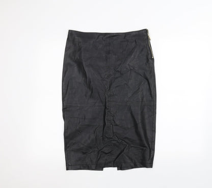F&F Womens Black   A-Line Skirt Size 8