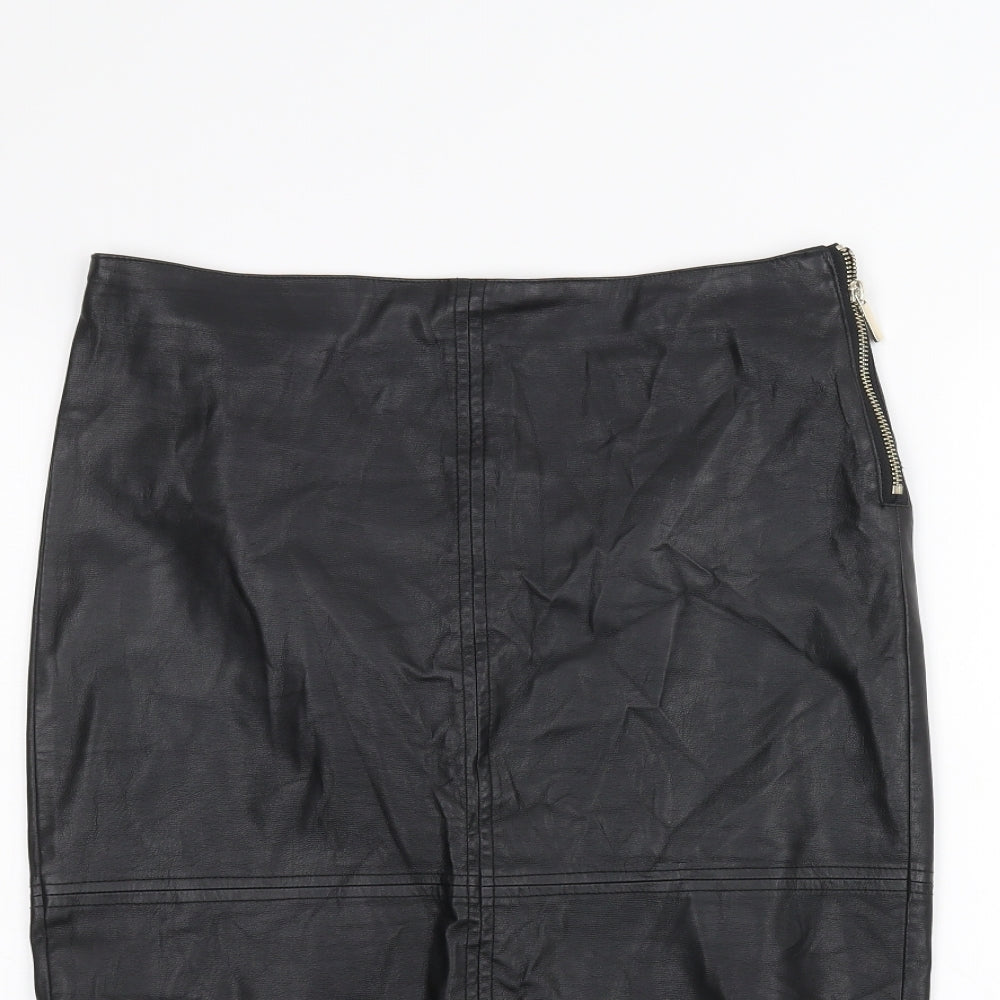 F&F Womens Black   A-Line Skirt Size 8