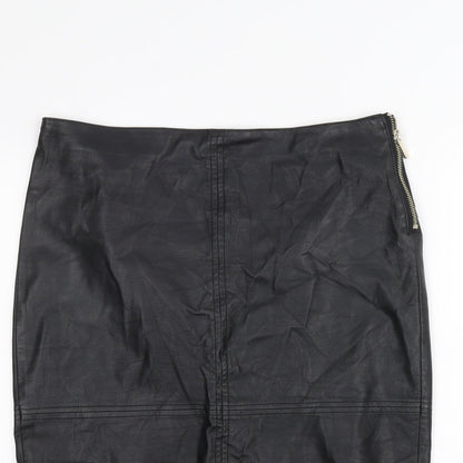 F&F Womens Black   A-Line Skirt Size 8