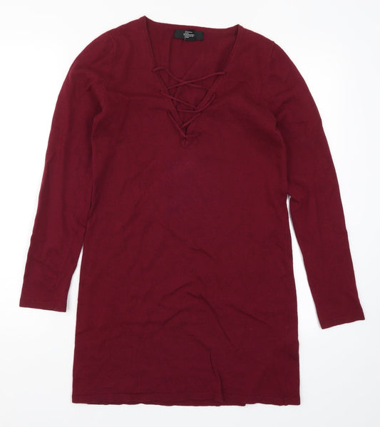 FOREVER 21 Womens Red   T-Shirt Dress  Size S