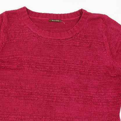 Savoir Womens Pink  Knit Pullover Jumper Size 18