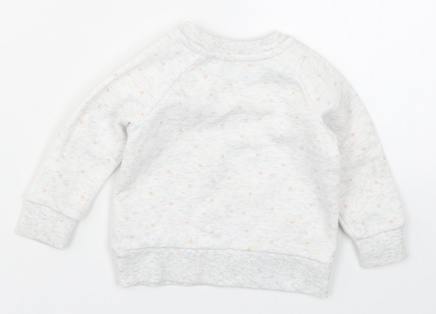 Primark Girls Grey   Basic T-Shirt Size 3-6 Months  - Zebra