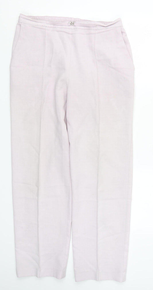 Womens UK Size 16 Marks and Spencer Regular Fit  Purple Trousers