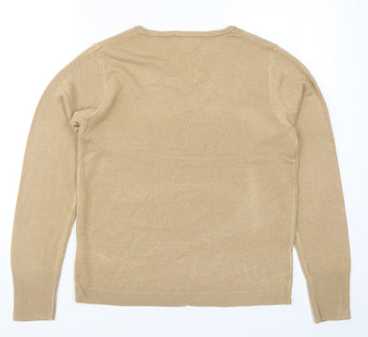 Primark Womens Beige  Knit Pullover Jumper Size 10