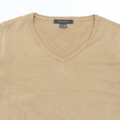 Primark Womens Beige  Knit Pullover Jumper Size 10