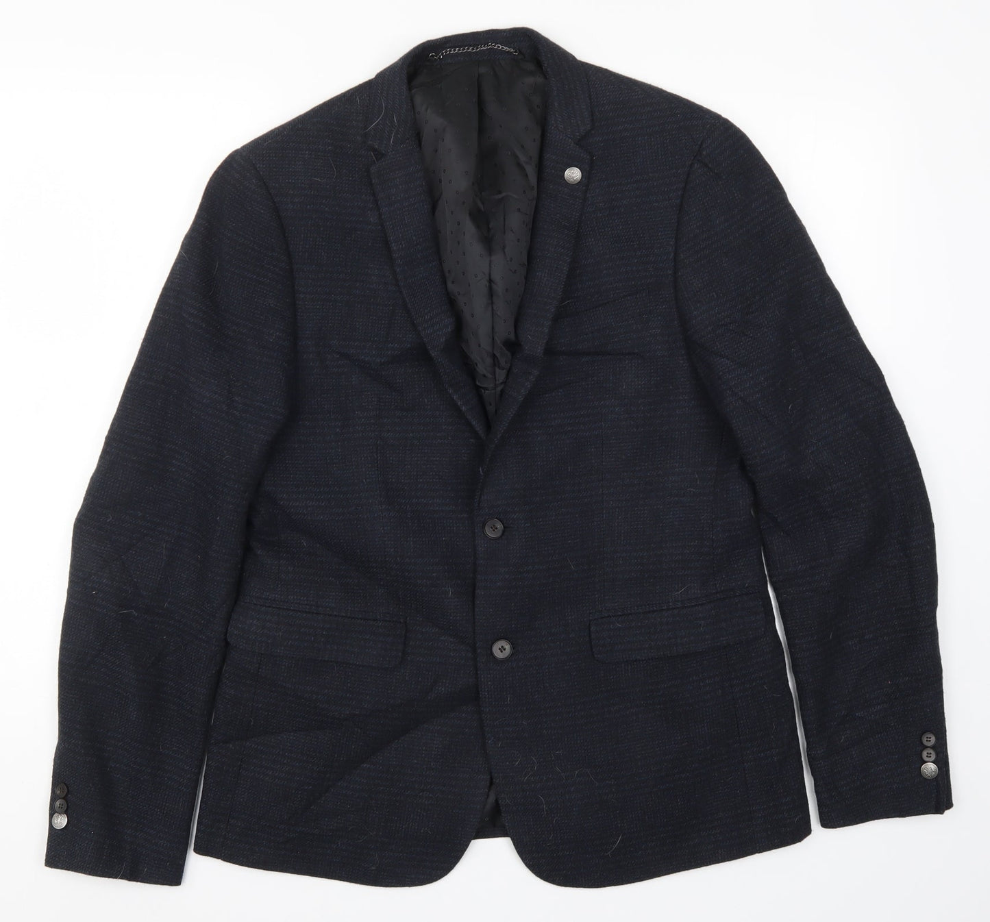 Mens UK Size M Burton Regular Blue Suit Jacket