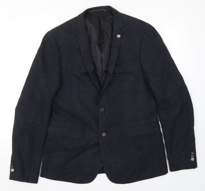 Mens UK Size M Burton Regular Blue Suit Jacket