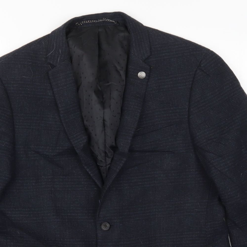 Mens UK Size M Burton Regular Blue Suit Jacket
