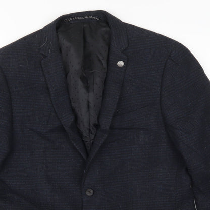 Mens UK Size M Burton Regular Blue Suit Jacket