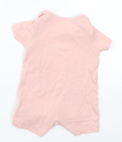 Marks and Spencer Boys Pink   Babygrow One-Piece Size 6-9 Months  - Zebra