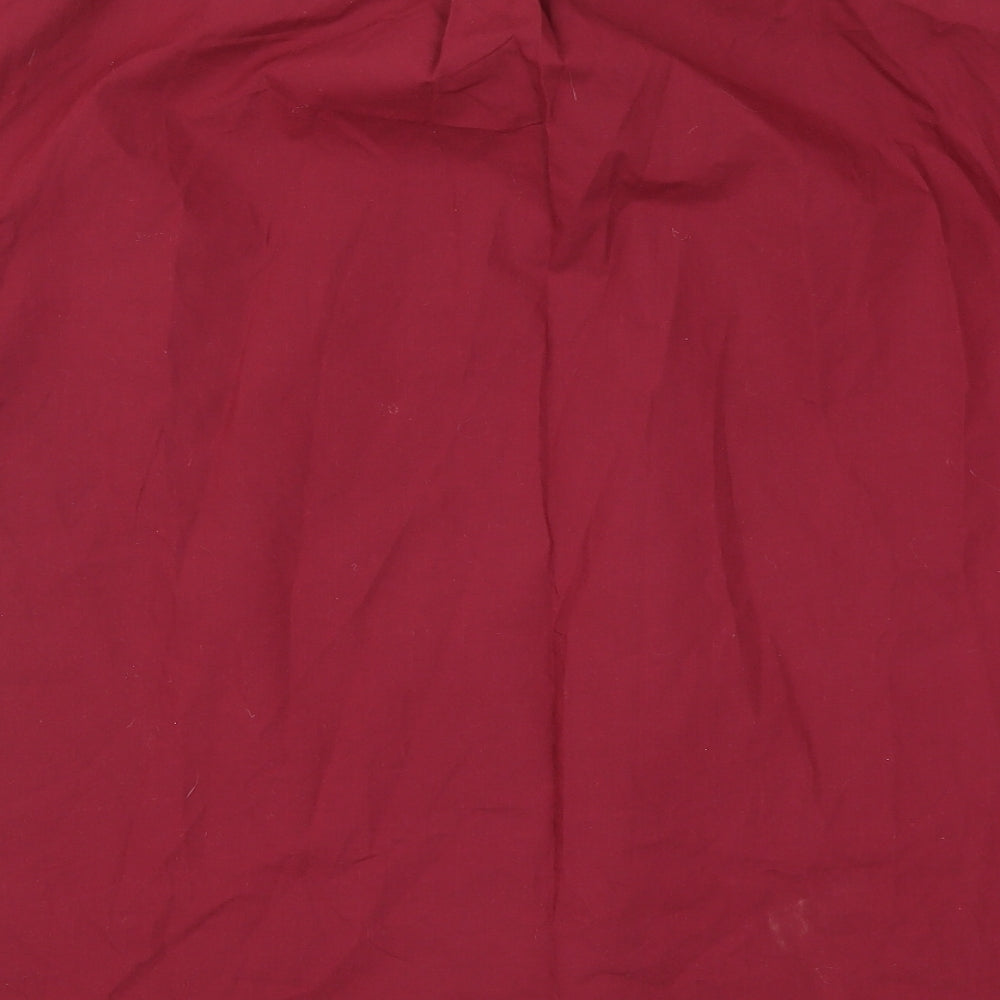 Tom Hagan Mens Red    Button-Up Size L  - Burgundy