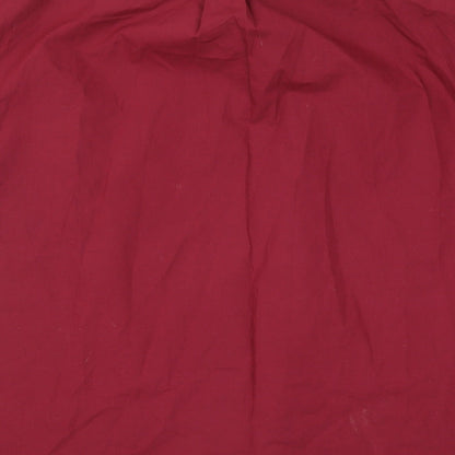 Tom Hagan Mens Red    Button-Up Size L  - Burgundy