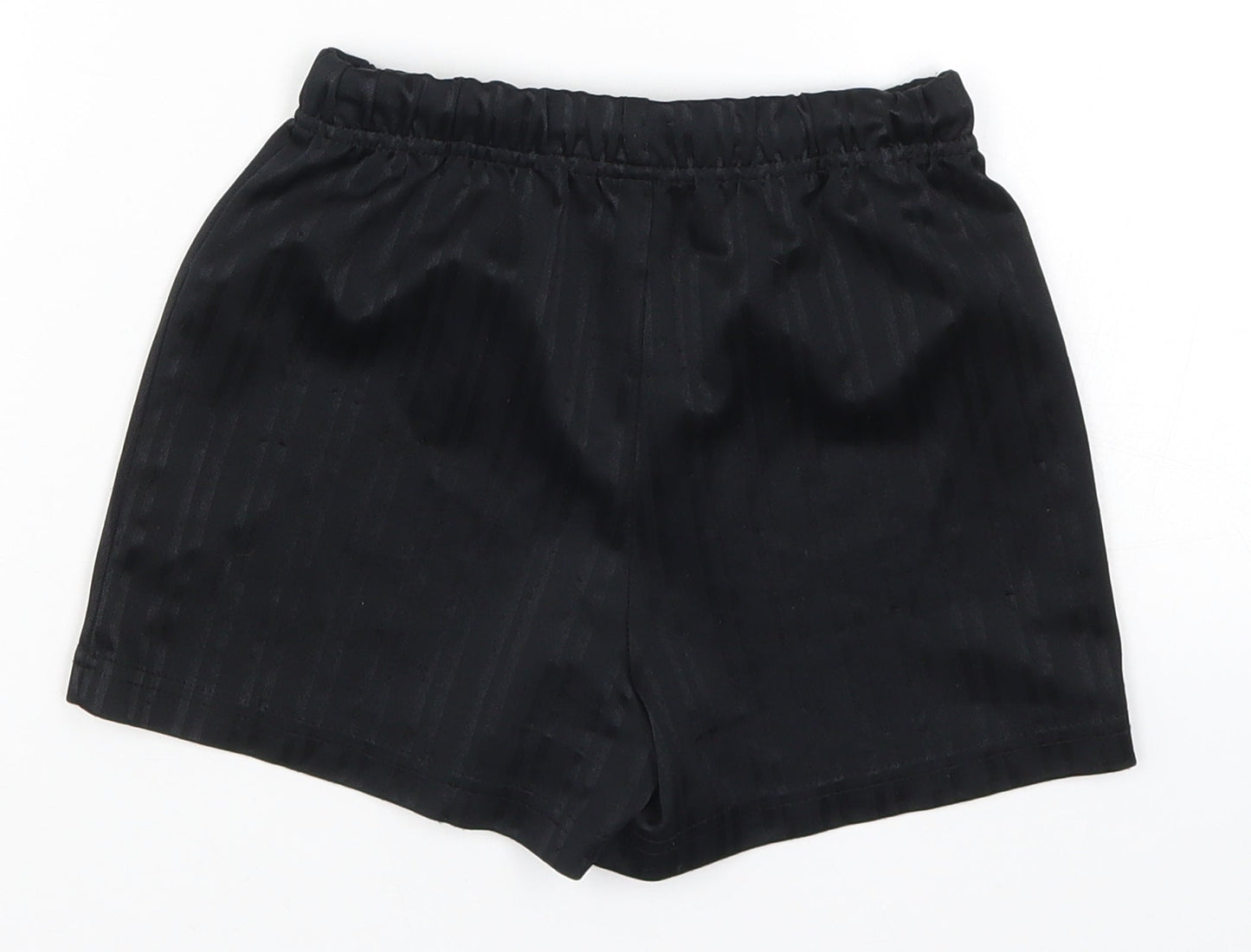 Matalan Boys Black Striped  Sweat Shorts Size 5 Years