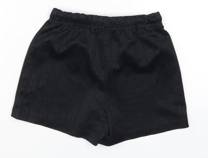 Matalan Boys Black Striped  Sweat Shorts Size 5 Years