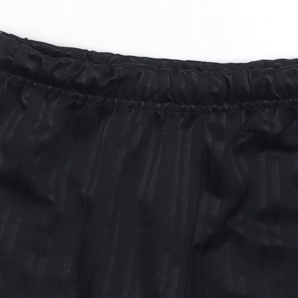 Matalan Boys Black Striped  Sweat Shorts Size 5 Years