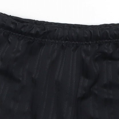 Matalan Boys Black Striped  Sweat Shorts Size 5 Years