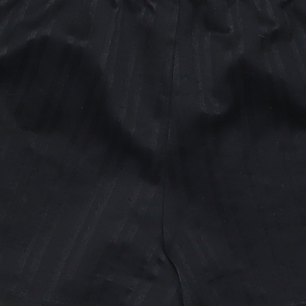 Matalan Boys Black Striped  Sweat Shorts Size 5 Years