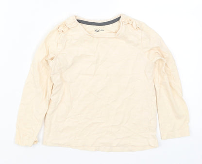 TU Girls Beige   Basic T-Shirt Size 3-4 Years