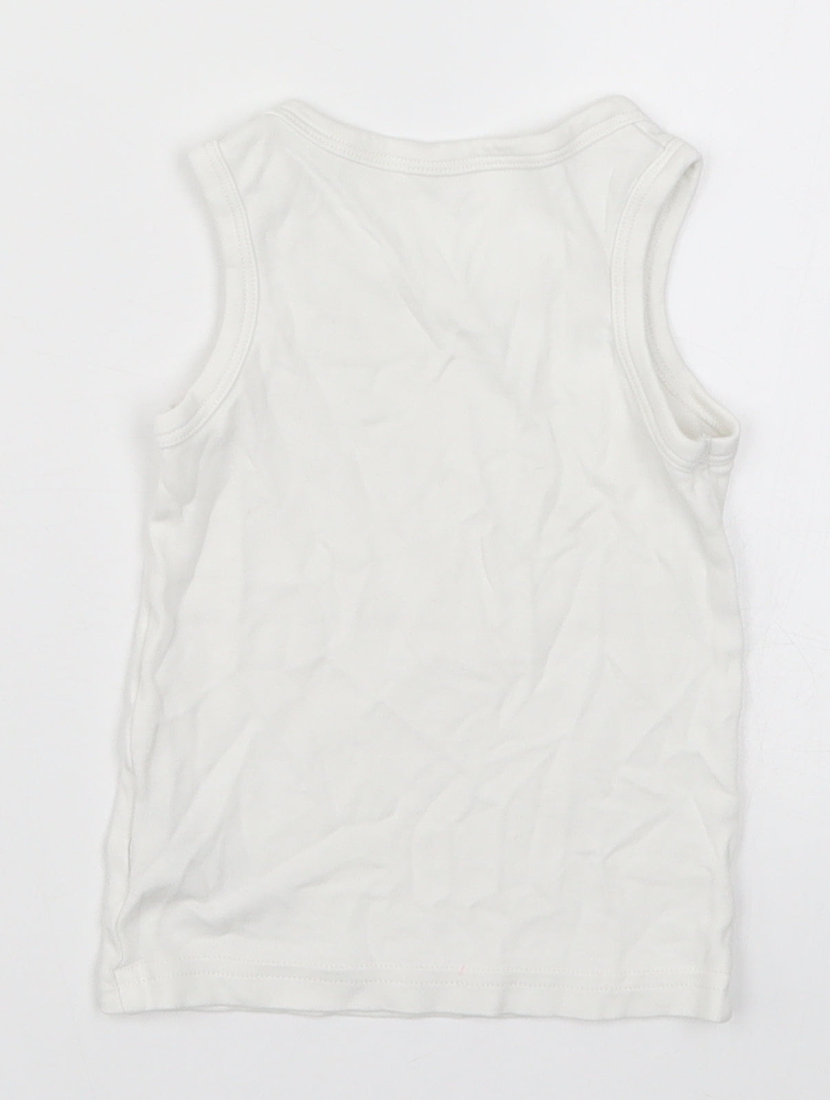 F&F Boys White   Basic Tank Size 2-3 Years