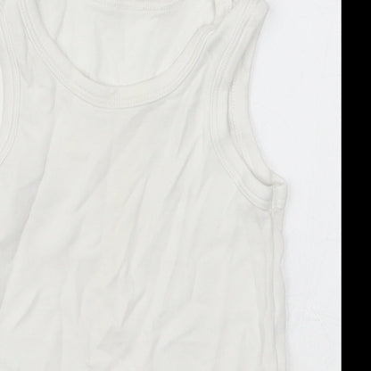 F&F Boys White   Basic Tank Size 2-3 Years