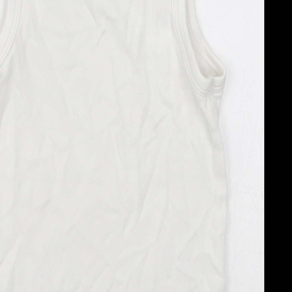F&F Boys White   Basic Tank Size 2-3 Years