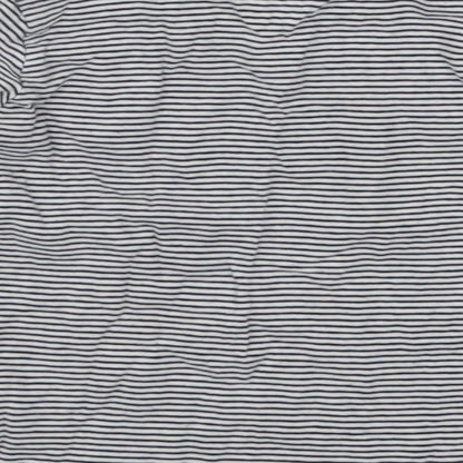Fred & Flo Boys Blue Striped  Basic T-Shirt Size 12-18 Months
