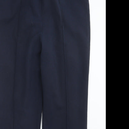 Womens UK Size 14 Classic Regular Fit  Blue Trousers