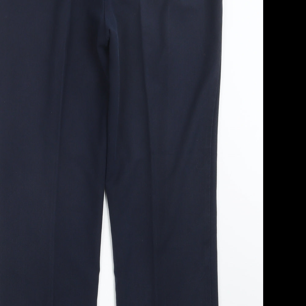 Womens UK Size 14 Classic Regular Fit  Blue Trousers