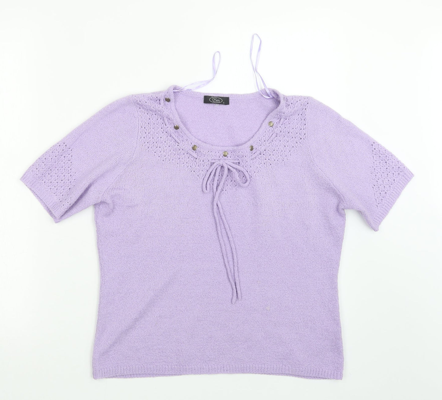 Womens UK Size S BM Purple Pullover Jumper