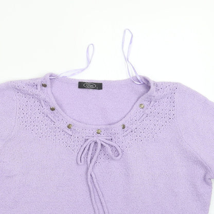 Womens UK Size S BM Purple Pullover Jumper