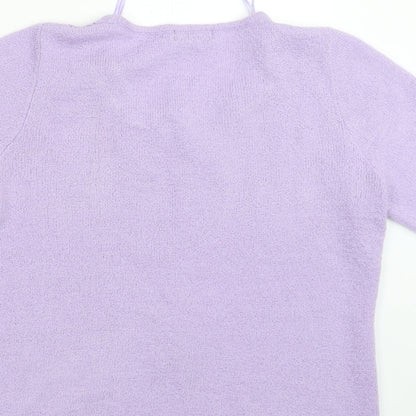 Womens UK Size S BM Purple Pullover Jumper