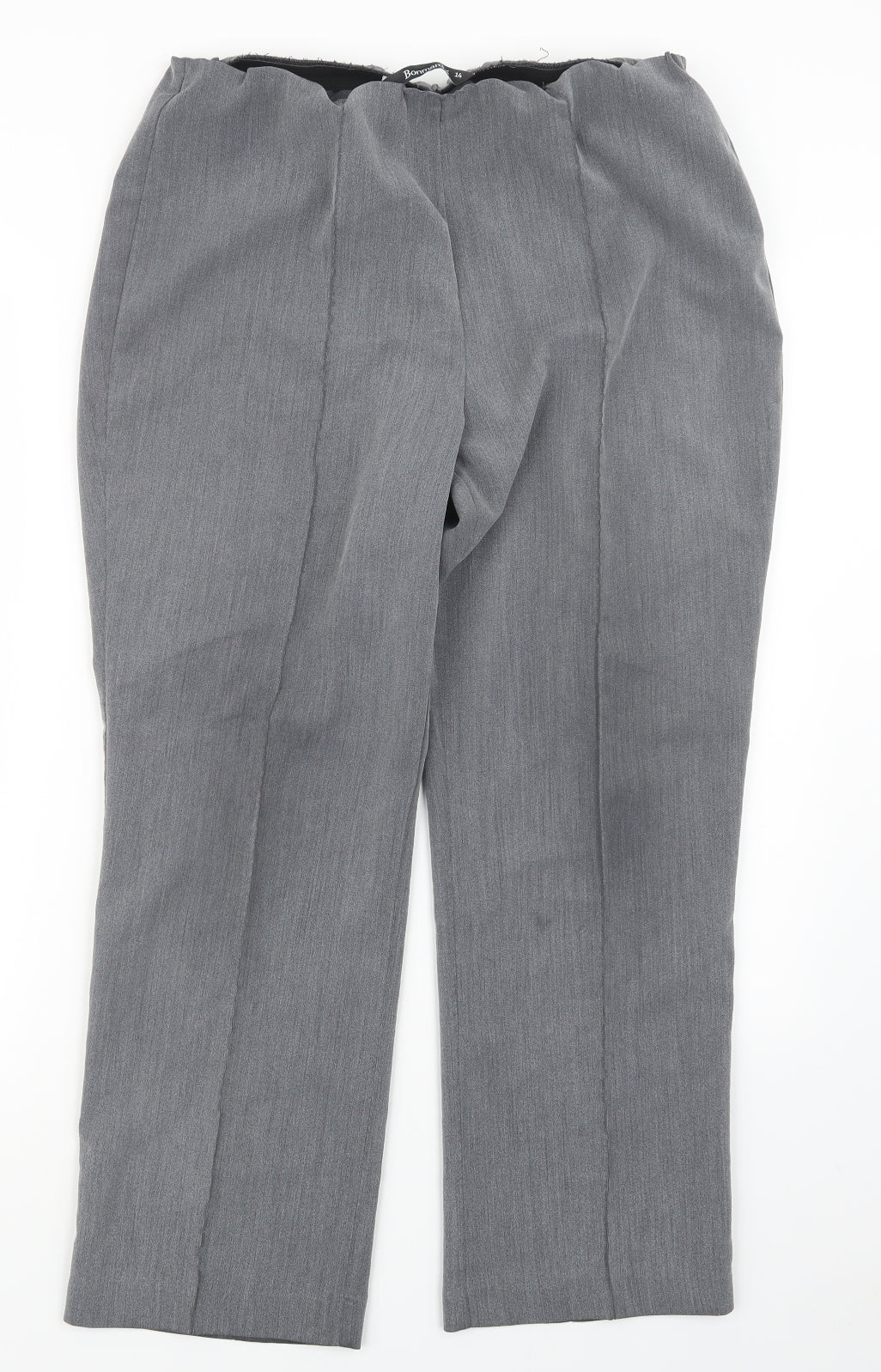 Bonmarché Womens Grey   Trousers  Size 14 L26.5 in