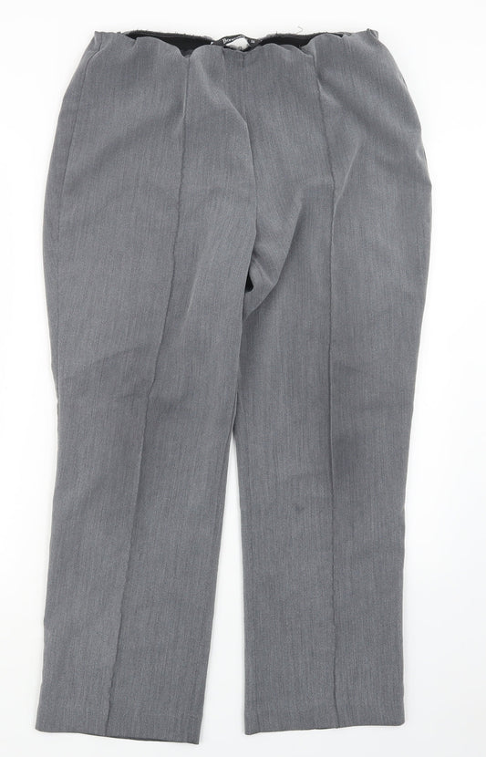 Bonmarché Womens Grey   Trousers  Size 14 L26.5 in