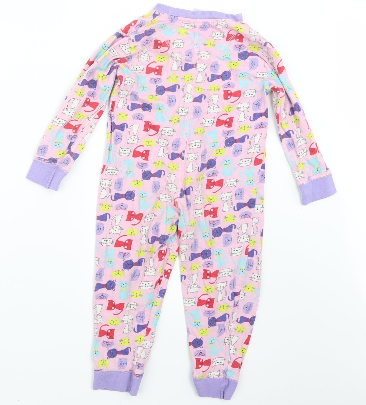 Avenue Girls Pink Geometric  Top One Piece Size 3-4 Years